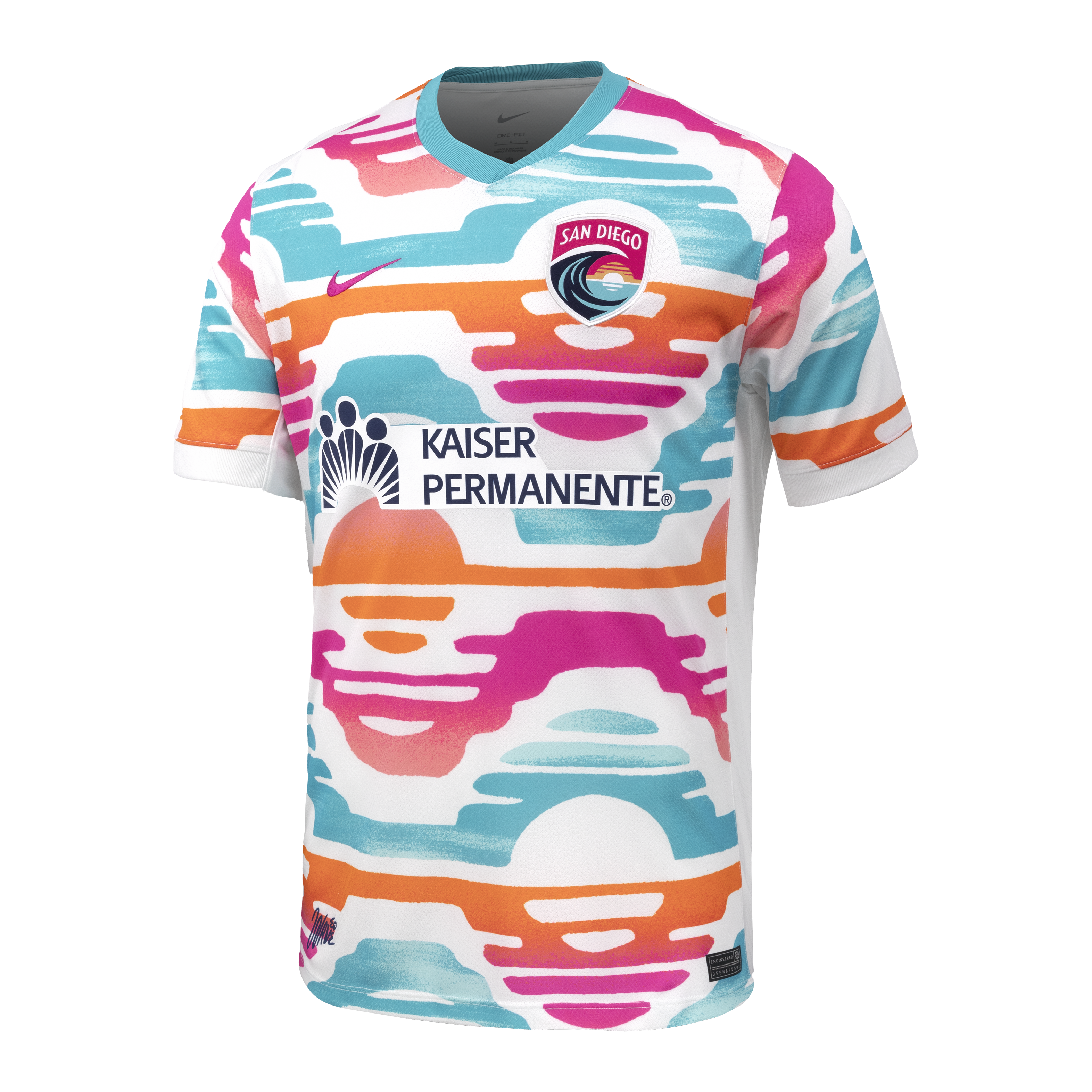 San Diego Wave Home 2025 Straight Fit Nike Stadium Shirt