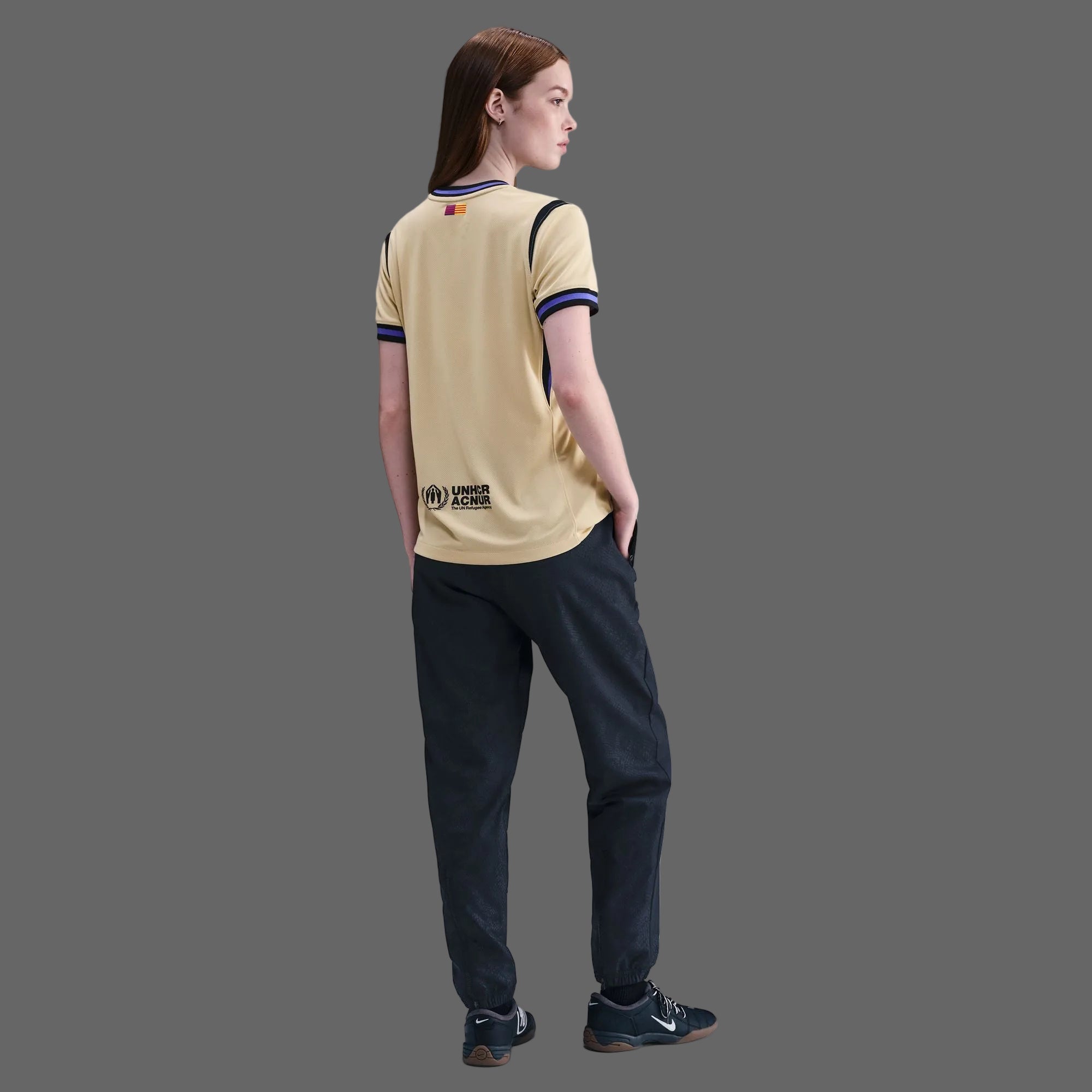 Kobe Bryant FC Barcelona 2025/26 Stadium Away Curved Fit - Womens Sleeve Sponsor