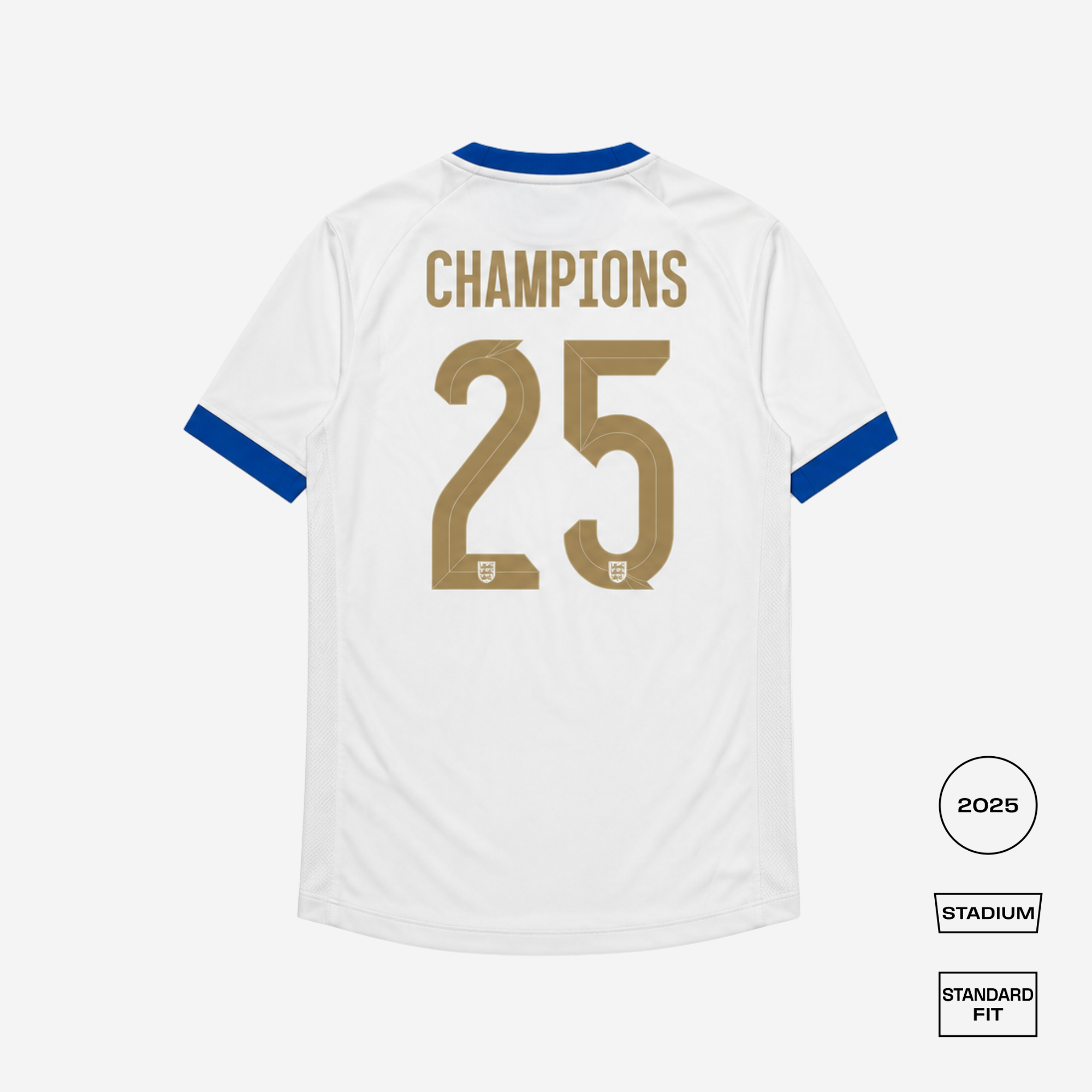 England Home CHAMPIONS 25 Straight Fit Shirt