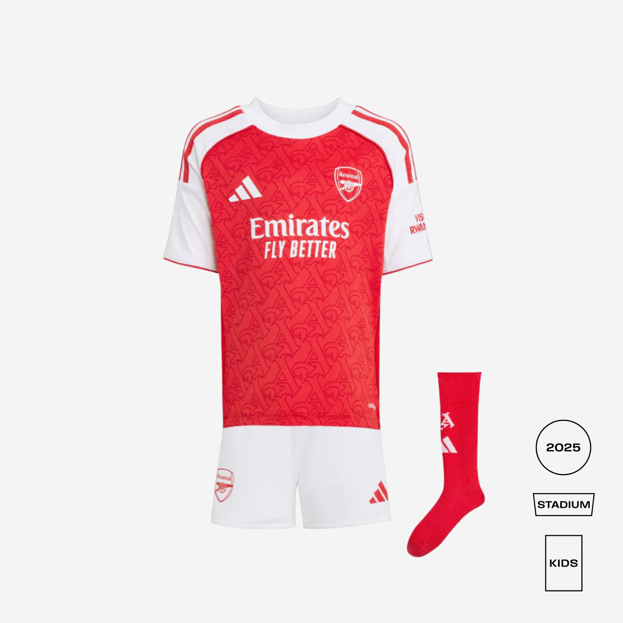 KIDS Arsenal 2025/26 Home Mini Kit