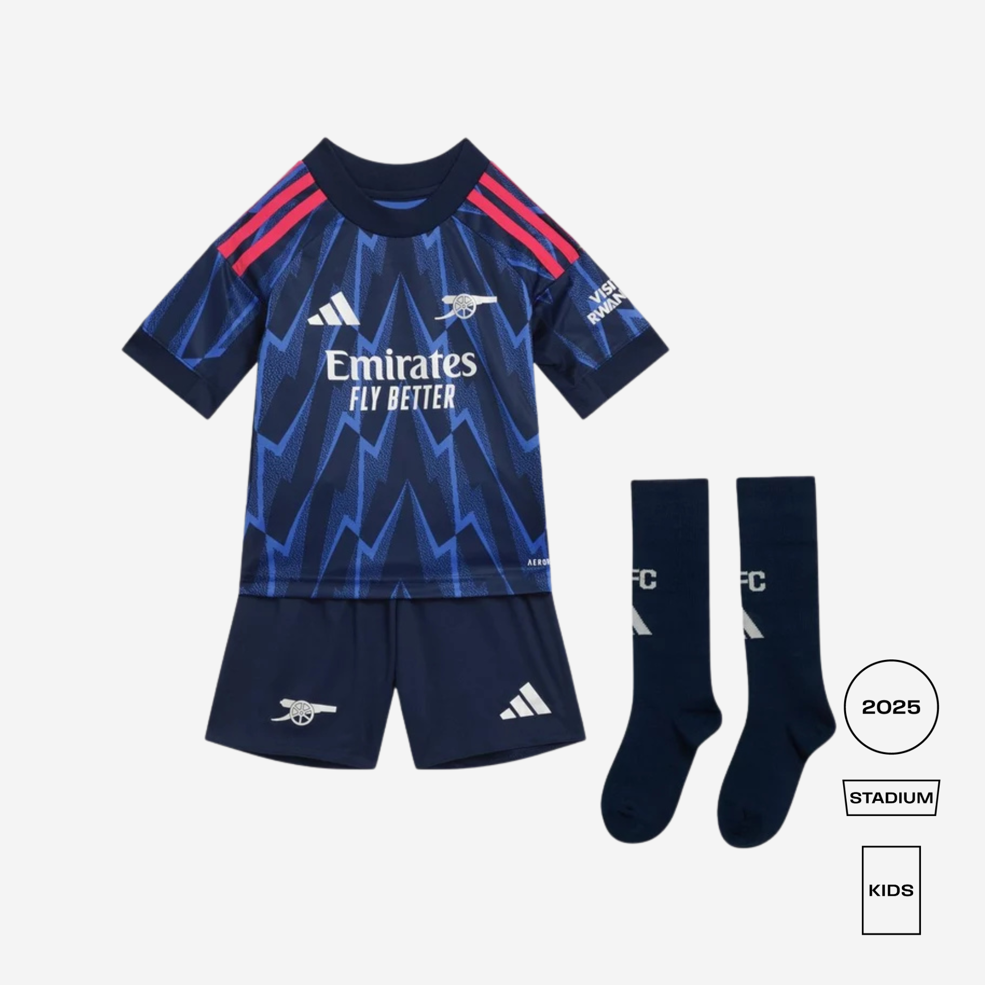 KIDS Arsenal 2025/26 Away Mini Kit