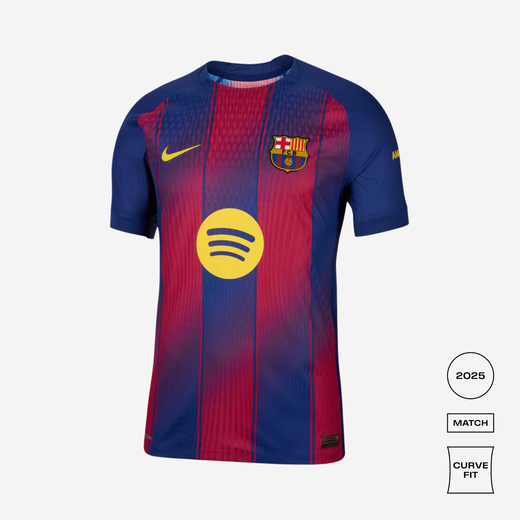 FC Barcelona 2025/26 Match Home Curved Shirt