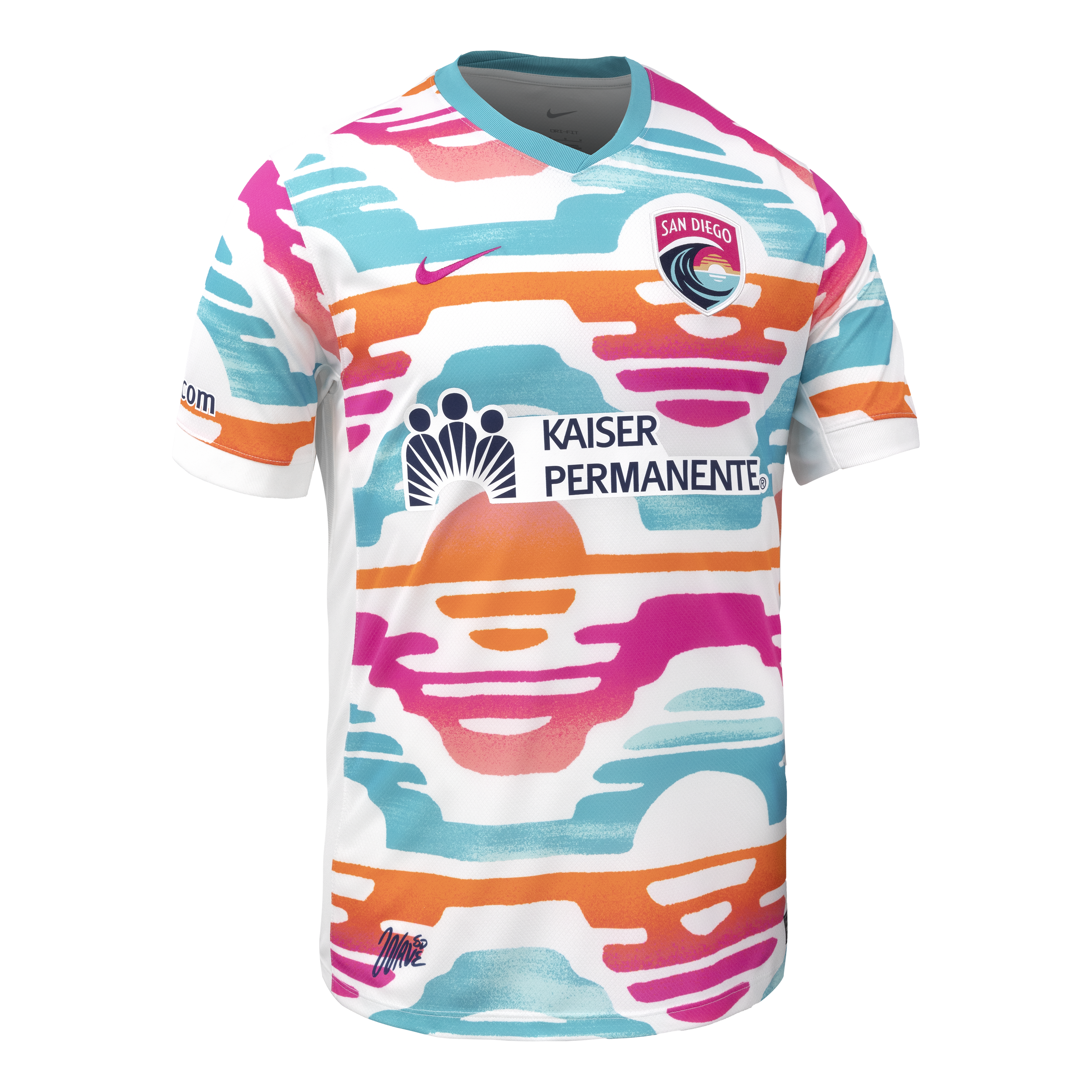 San Diego Wave Home 2025 Straight Fit Nike Stadium Shirt